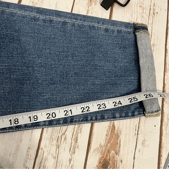 Frame Le Garçon Boyfriend Jeans Size 31 medium wash cuffed mid rise - Picture 8 of 10